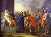 Nicolas Poussin The Continence of Scipio, oil painting reproduction